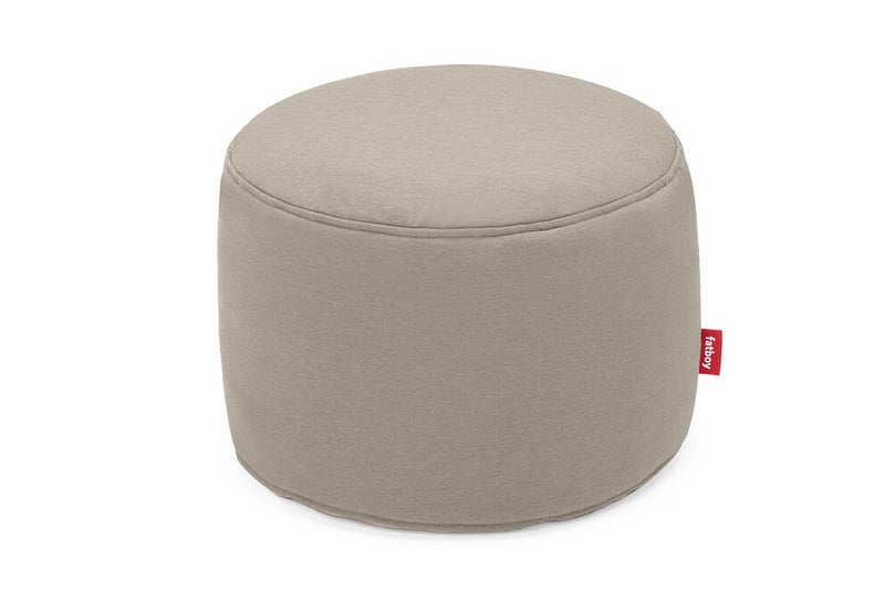 Fatboy Point Outdoor Pouf (Small) | Water and dirt-repellent | Stain-resistant | Designed for indoor and outdoor use | Special filling to guarantee extra comfort | 50×35 cm - Grey Taupe - Image 1